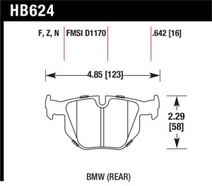 BMW 335i Brake Pads - Hawk Performance - Performance Ceramic Street - `07-`09